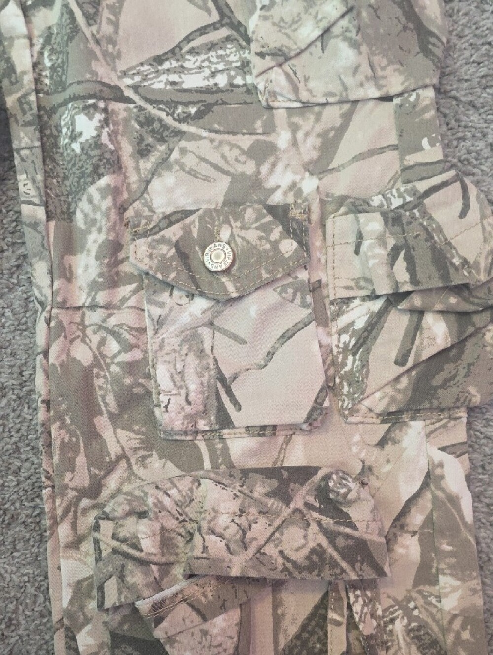 VIP Jeans Women's Camouflage Waistband Pants - Beige/Olive Camo - Picture 6 of 9